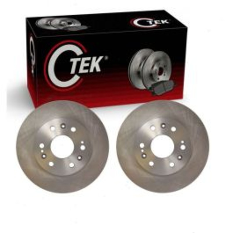 2 pc Centric CTEK Front Disc Brake Rotors for 2007-2020 GMC Yukon