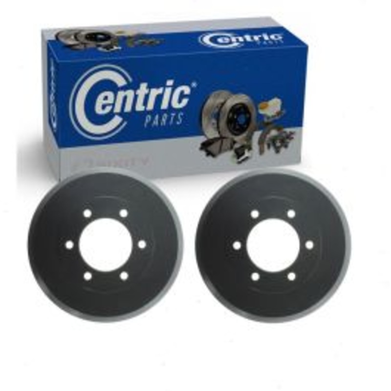 2 pc Centric Premium Rear Brake Drums for 2004-2012 Chevrolet Colorado