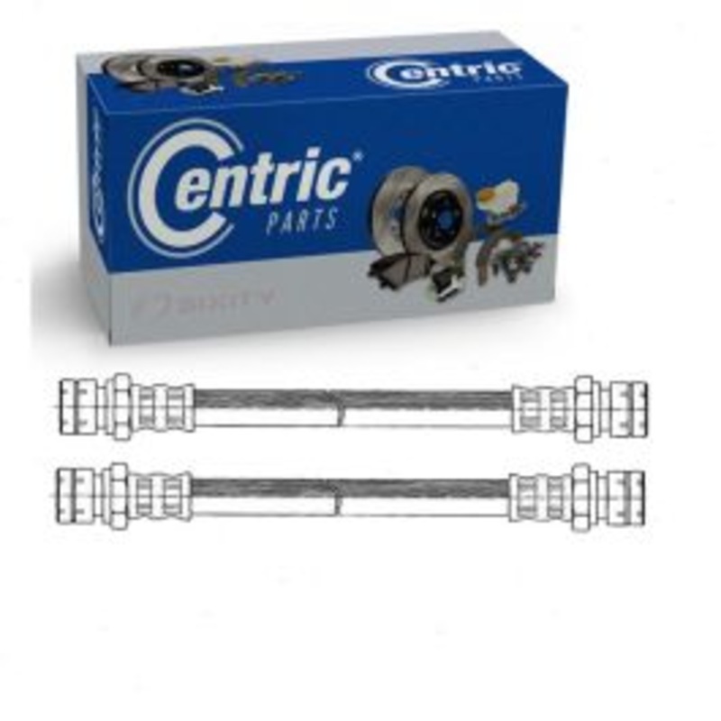 2 pc Centric Premium Rear Brake Hydraulic Hoses for 1970-1976 Porsche 914