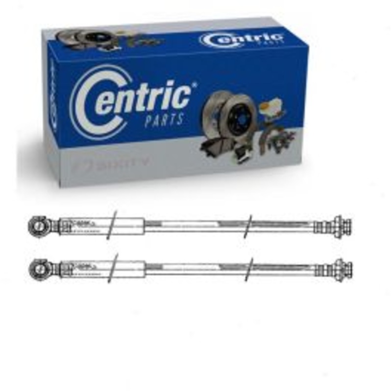 2 pc Centric Premium Front Brake Hydraulic Hoses for 1979-1981 Pontiac LeMans