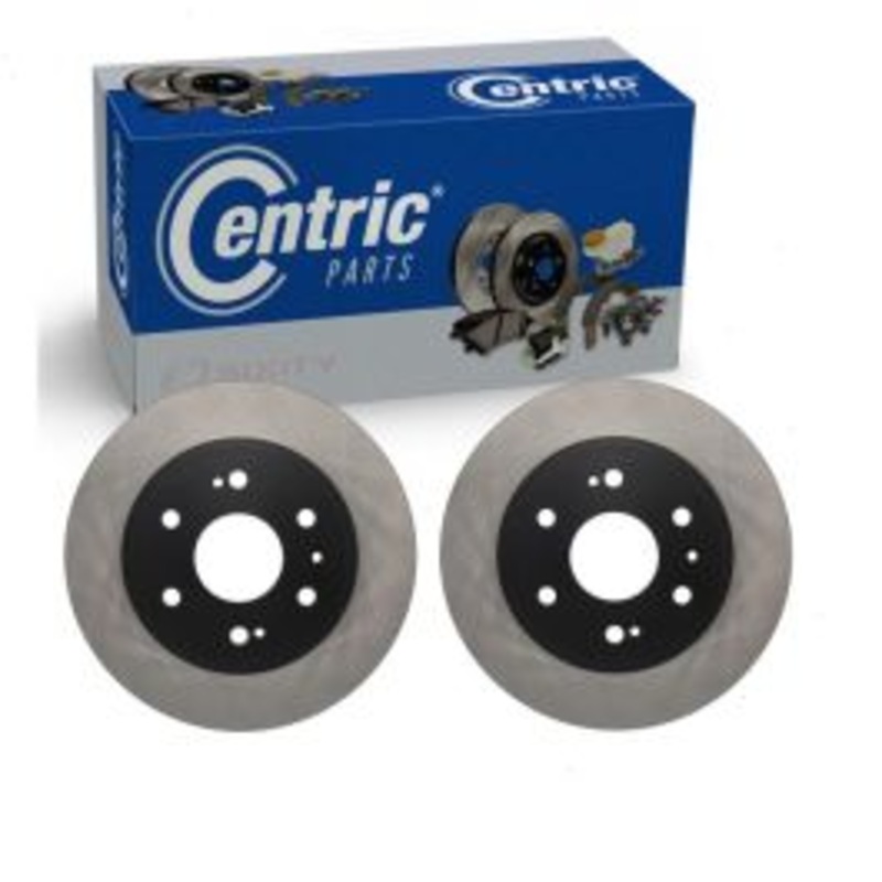 2 pc Centric Premium Front Disc Brake Rotors for 2007-2014 Chevrolet Suburban 1500
