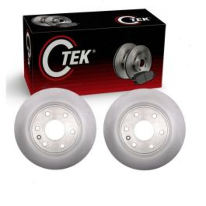 2 pc Centric CTEK Front Disc Brake Rotors for 2017 GMC Acadia Limited