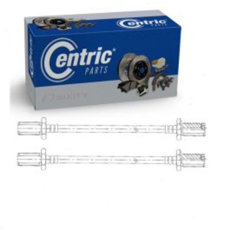 2 pc Centric Premium Front Brake Hydraulic Hoses for 1981 Ford C900