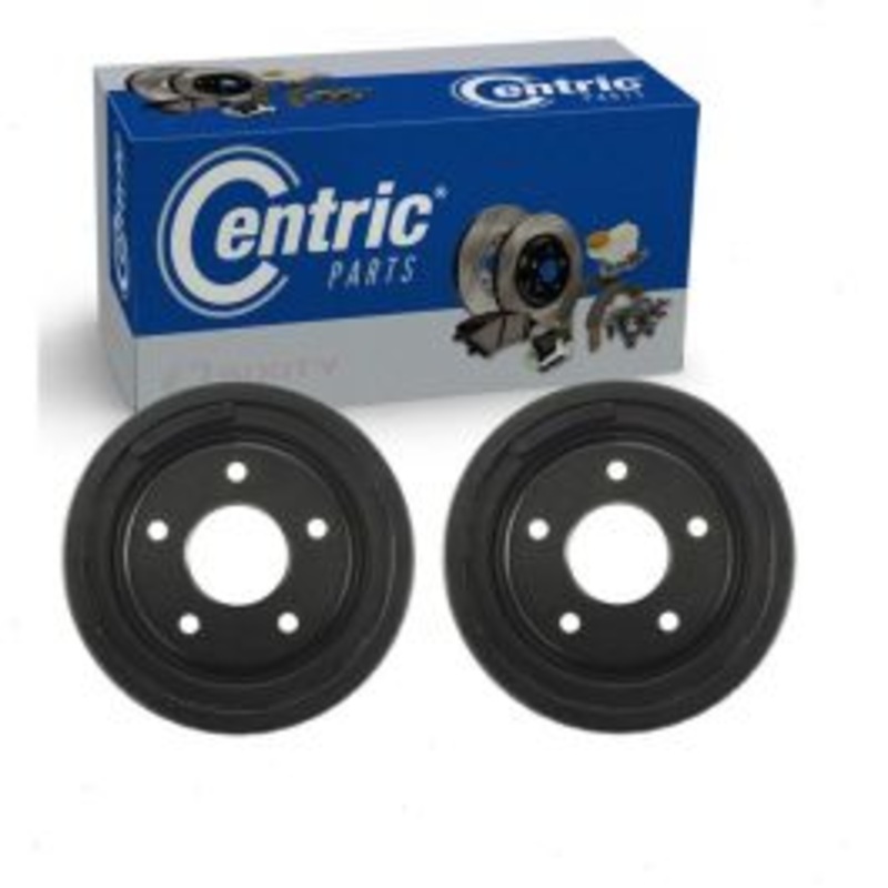 2 pc Centric Premium Rear Brake Drums for 1991 Oldsmobile Bravada