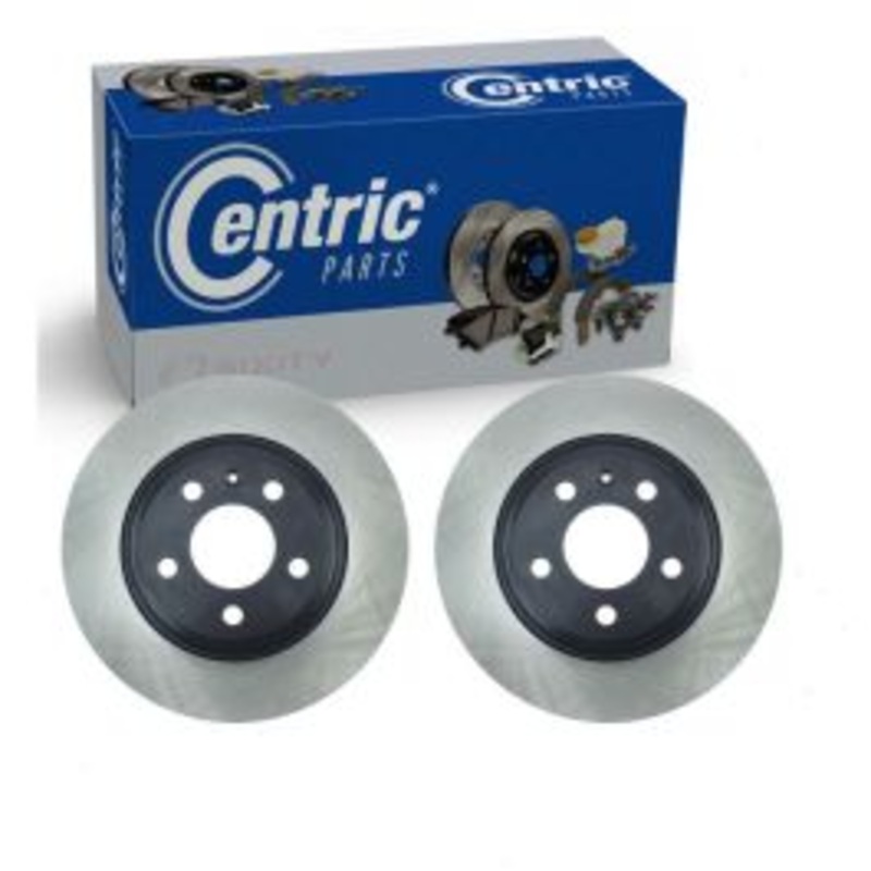 2 pc Centric Premium Rear Disc Brake Rotors for 2018-2020 Audi A5 Sportback