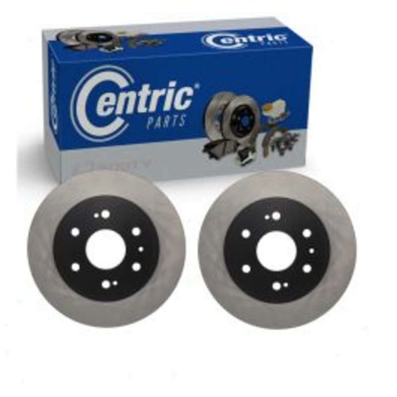 2 pc Centric Premium Front Disc Brake Rotors for 2005-2018 GMC Sierra 1500