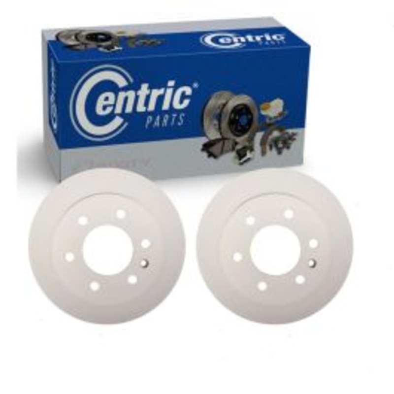 2 pc Centric GCX Rear Disc Brake Rotors for 2010-2018 Mercedes-Benz Sprinter 3500