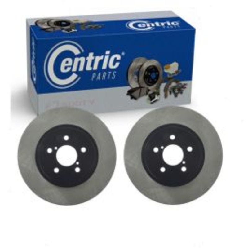 2 pc Centric Premium Front Disc Brake Rotors for 2018-2023 Subaru Crosstrek