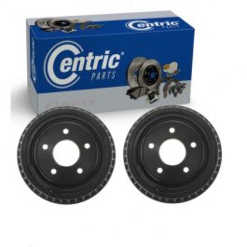 2 pc Centric Premium Rear Brake Drums for 1992-2003 Chevrolet S10