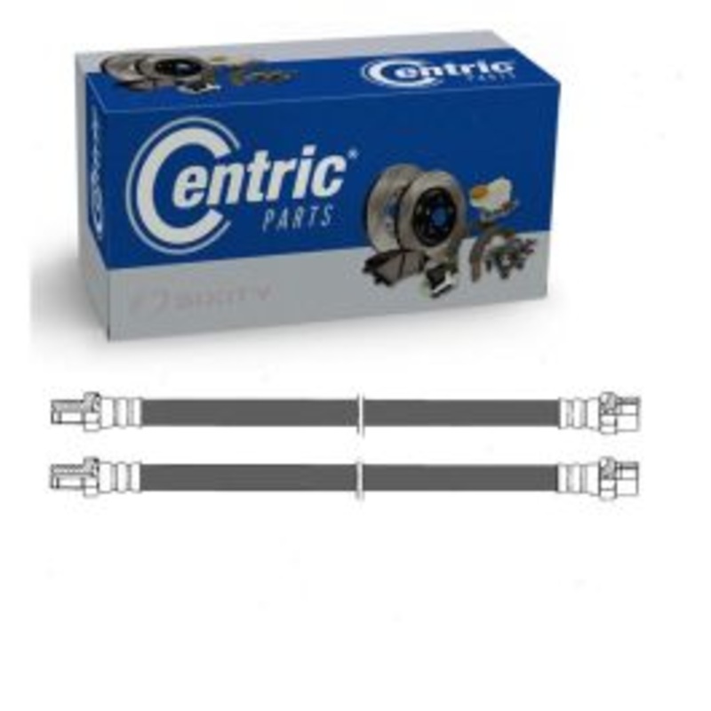 2 pc Centric Premium Rear Brake Hydraulic Hoses for 1994-1996 Mercedes-Benz C220