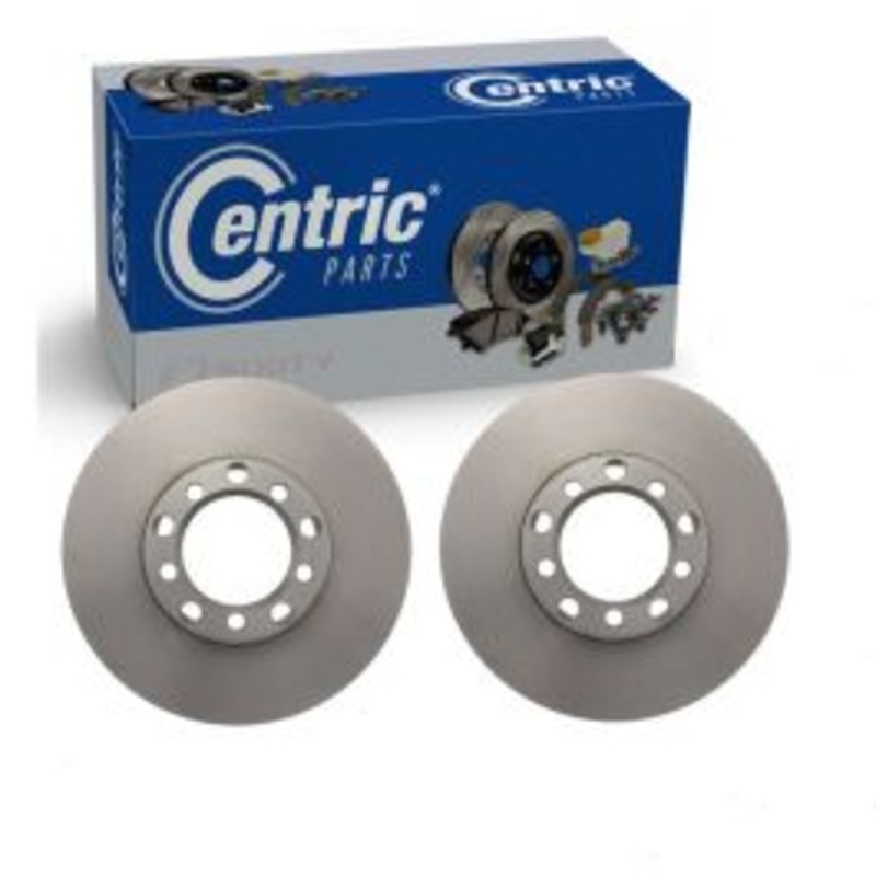 2 pc Centric Premium Front Disc Brake Rotors for 1979-1980 Mercedes-Benz 280SE