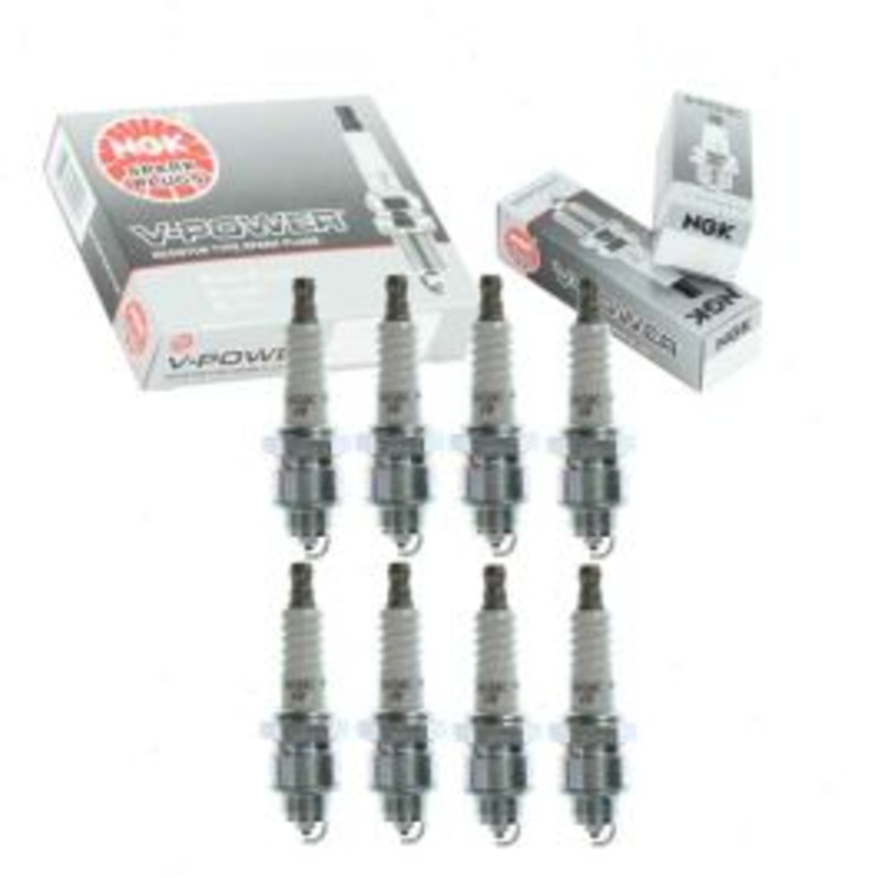 8 pc NGK V-Power Spark Plugs for 1967 Cadillac Calais 7.0L V8