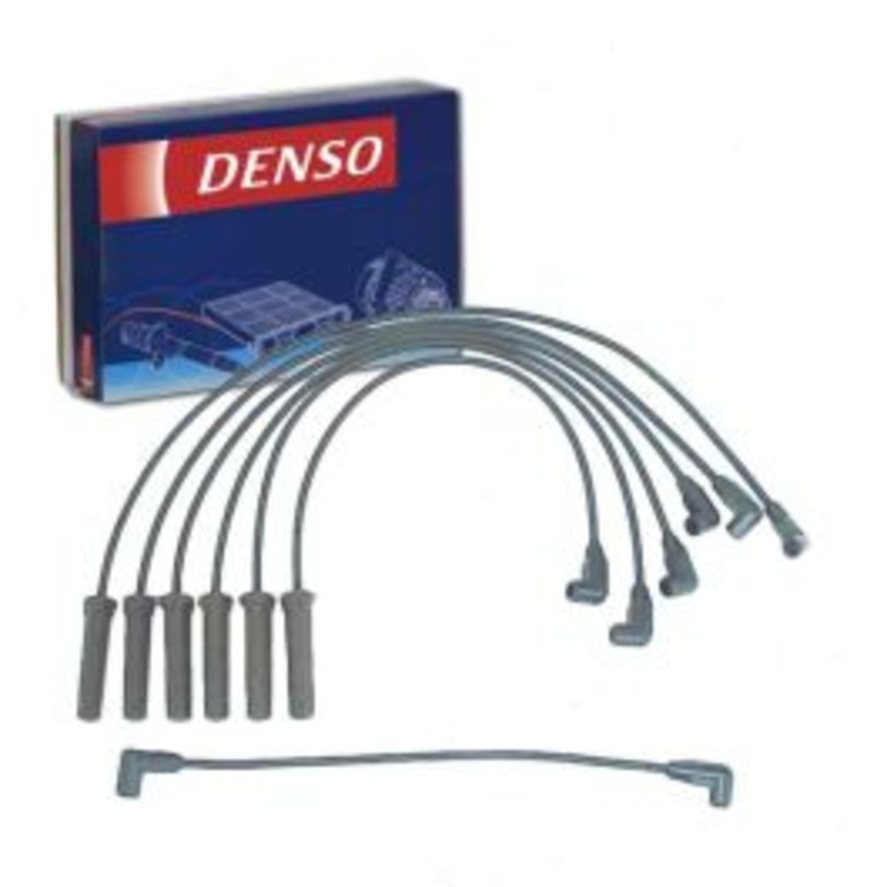 DENSO Spark Plug Wire Set for 1985 Chevrolet Citation II 2.8L V6