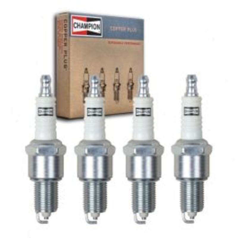 4 pc Champion Copper Plus Spark Plugs for 1973-1995 Toyota Pickup 2.0L 2.2L 2.4L L4