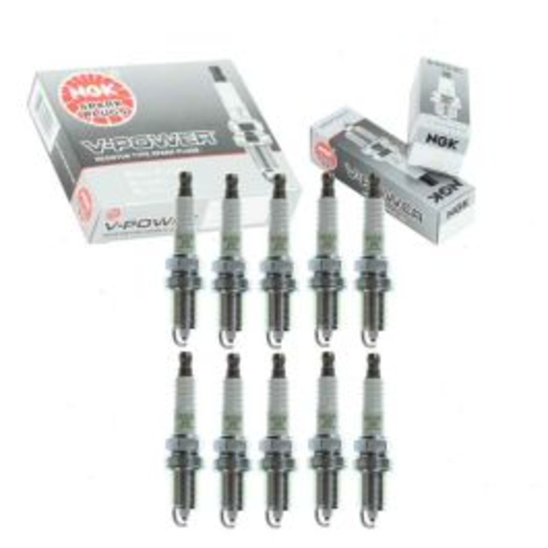 10 pc NGK V-Power Spark Plugs for 1994-1996 Dodge Ram 3500 8.0L V10
