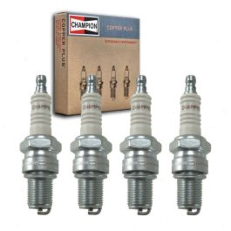 4 pc Champion Copper Plus Spark Plugs for 1951-1954 Lanchester Leda 2.0L L4