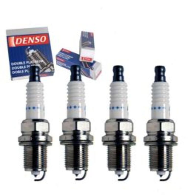 4 pc DENSO Double Platinum Spark Plugs for 2011-2014 Mazda 2 1.5L L4
