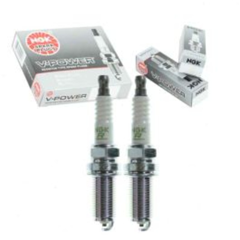 2 pc NGK V-Power 6668 LFR6A Spark Plugs