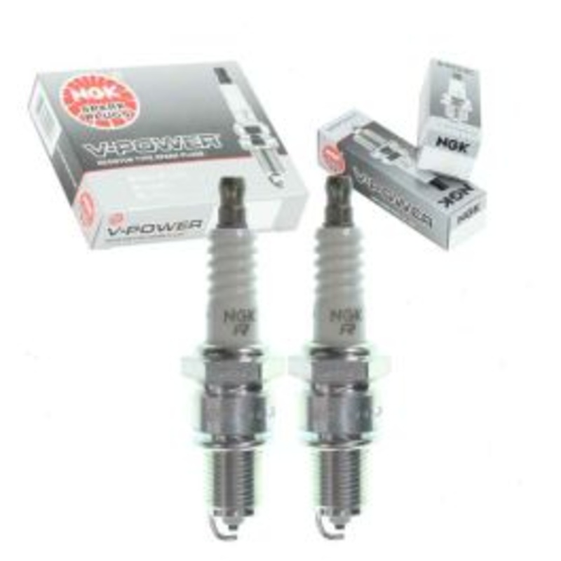 2 pc NGK V-Power 2851 GR5 Spark Plugs