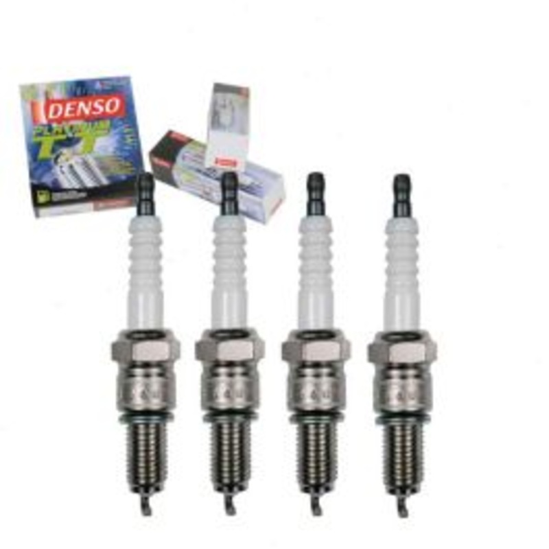 4 pc DENSO Platinum TT Spark Plugs for 1974-1989 Subaru DL 1.4L 1.6L 1.8L H4