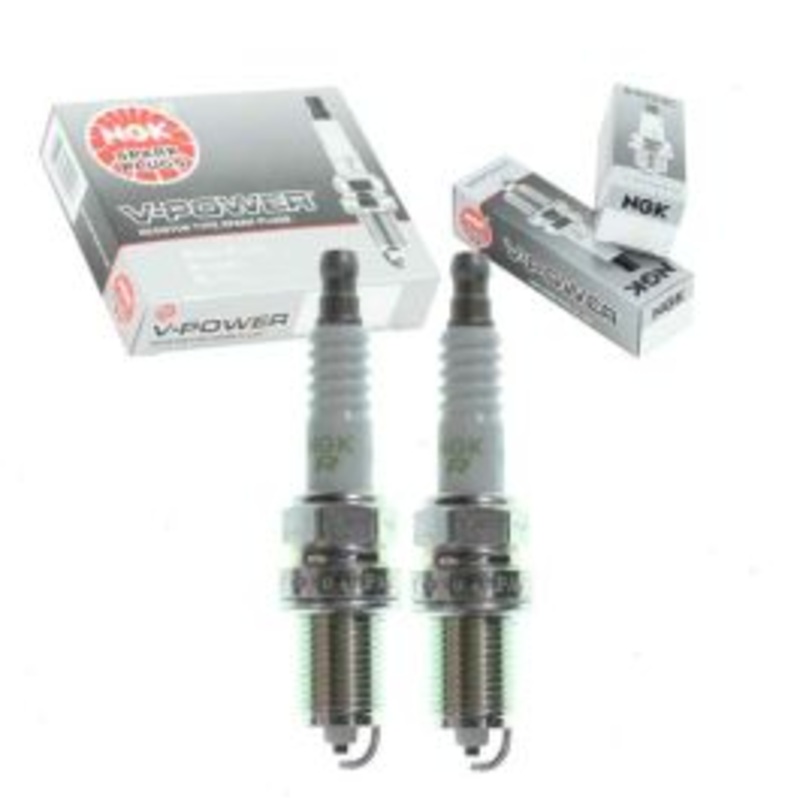 2 pc NGK V-Power 1266 BCPR5EY Spark Plugs