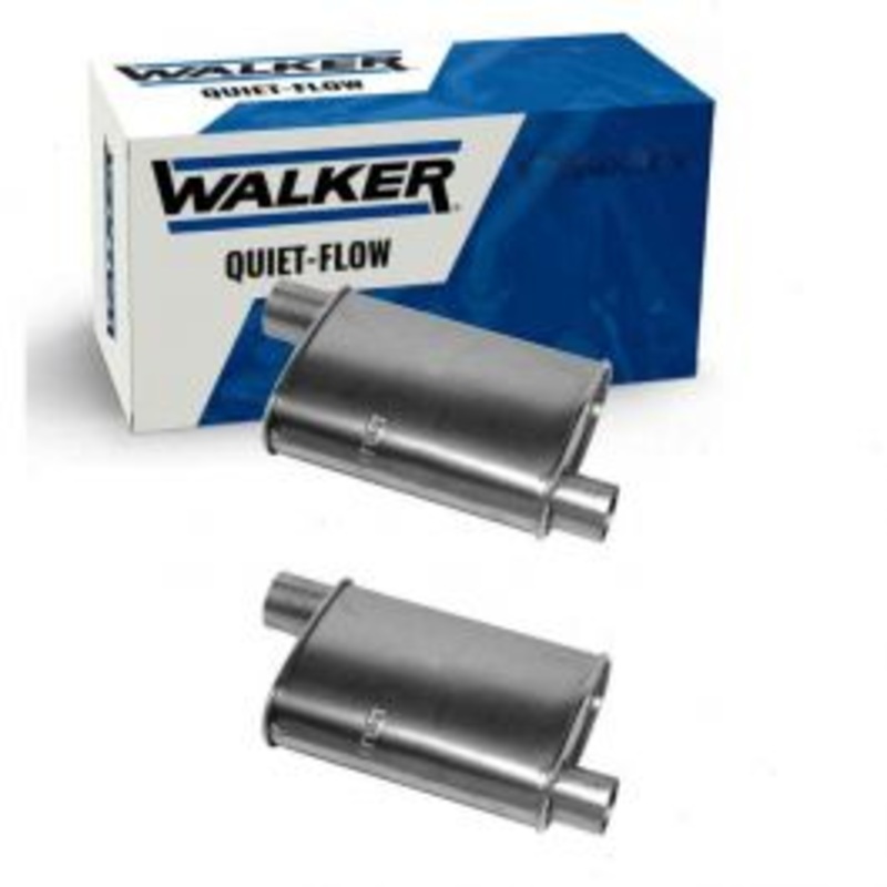 2 pc Walker Quiet-Flow Exhaust Mufflers for 1978-1979 Pontiac Firebird 6.6L V8
