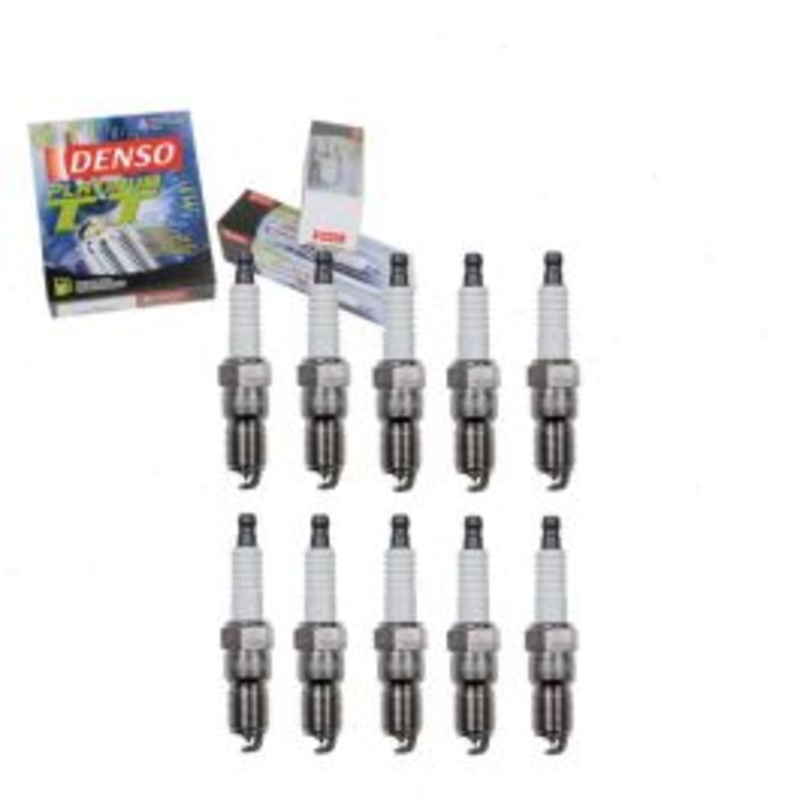 10 pc DENSO Platinum TT Spark Plugs for 1999-2004 Ford F-250 Super Duty 6.8L V10