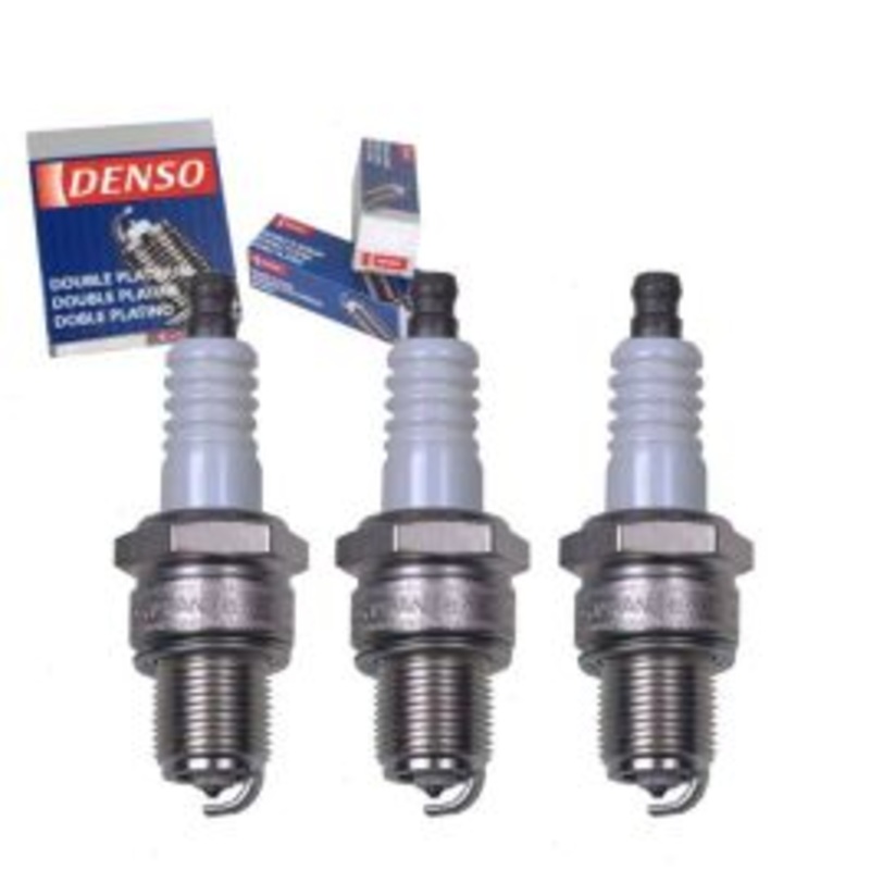 3 pc DENSO Double Platinum Spark Plugs for 1988-1992 Daihatsu Charade 1.0L L3
