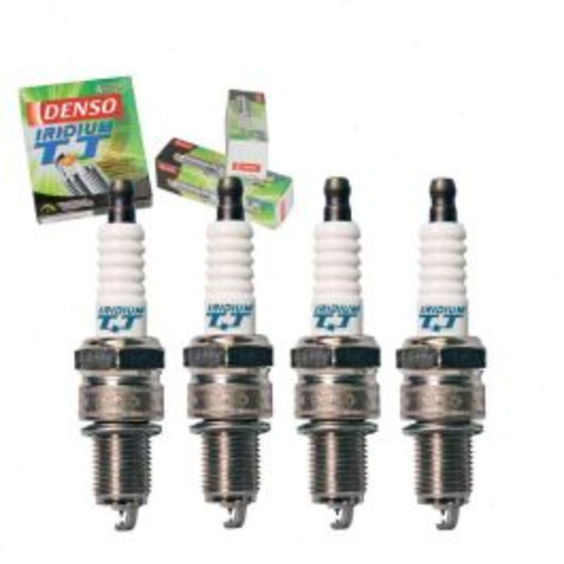 4 pc DENSO Iridium TT Spark Plugs for 2001-2004 Hyundai Santa Fe 2.4L L4