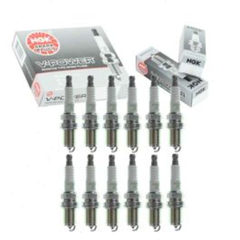 12 pc NGK V-Power Spark Plugs for 2003-2005 Mercedes-Benz C240 2.6L V6