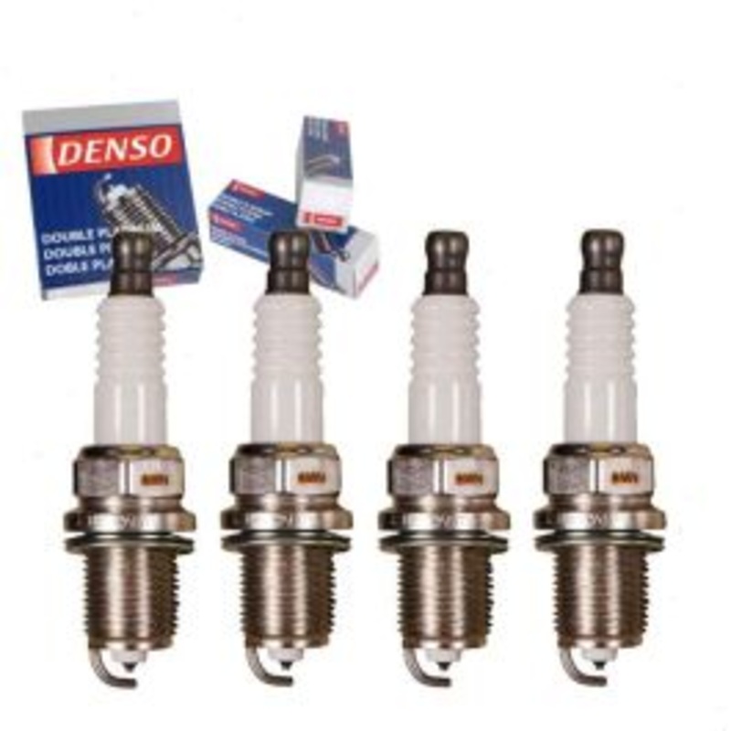 4 pc DENSO Double Platinum Spark Plugs for 2002-2008 Toyota Solara 2.4L L4