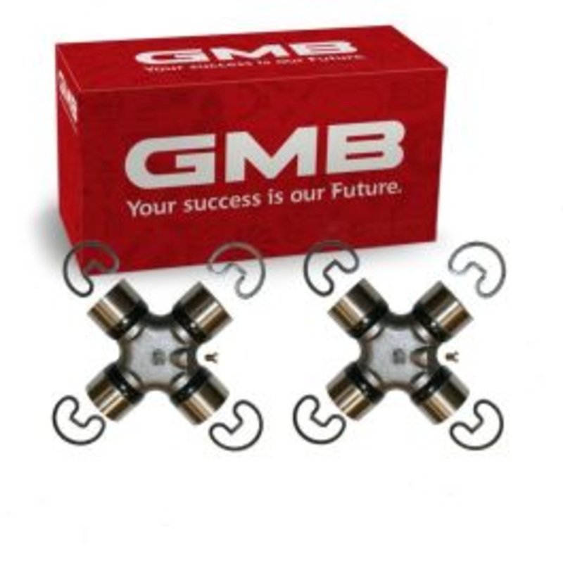 2 pc GMB Front Shaft Rear Center Universal Joints for 1975-1976 GMC K25 Suburban