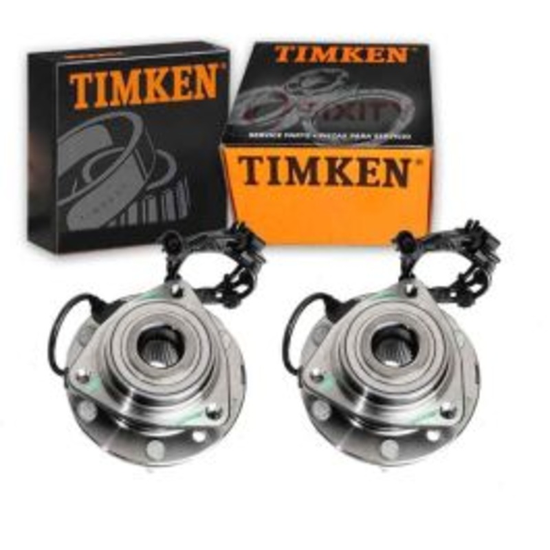 2 pc Timken Front Wheel Bearing Hub Assemblys for 2002-2004 Oldsmobile Bravada