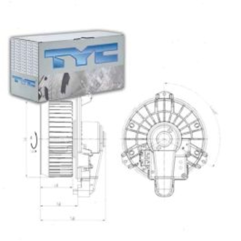 TYC Front HVAC Blower Motor for 2013 Lexus ES300h