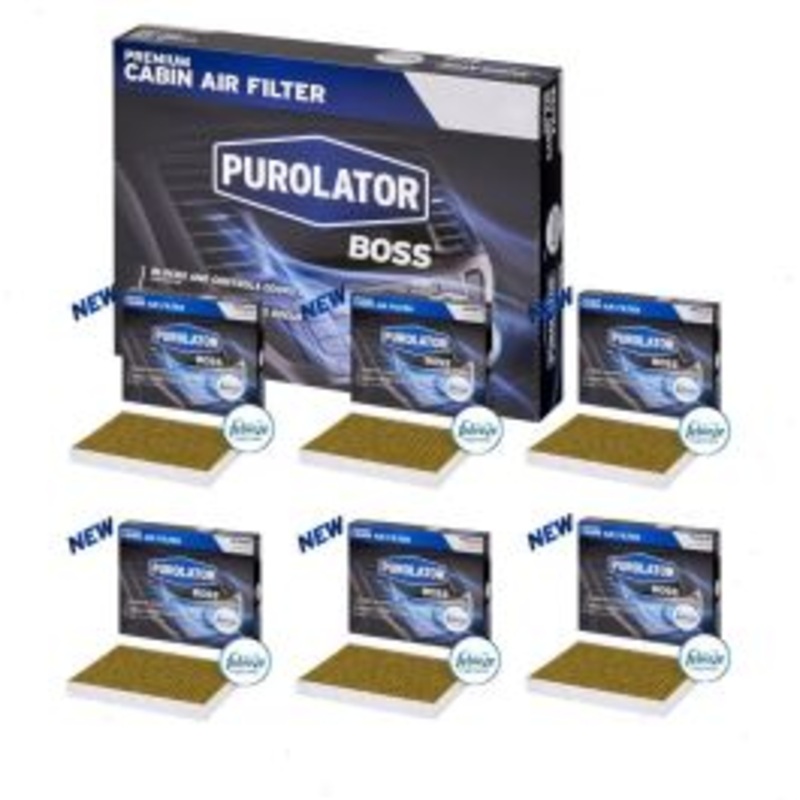 6 pc Purolator BOSS PBC26176 Cabin Air Filters