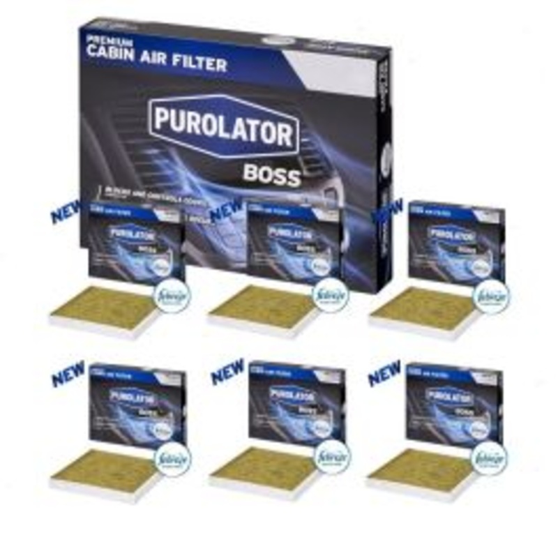 6 pc Purolator BOSS PBC38173 Cabin Air Filters