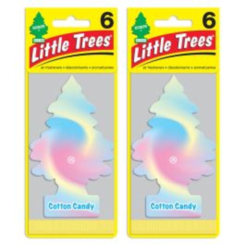 Little Trees Cotton Candy Air Freshener for Car and Home - 12 pack